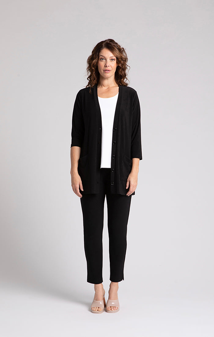 SYMPLI - CLASSIC BUTTON CARDIGAN
