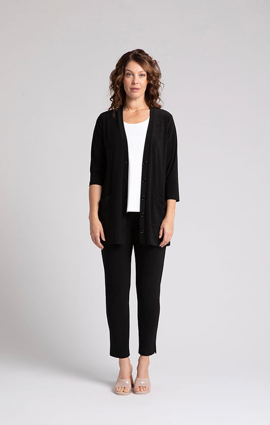 SYMPLI - CLASSIC BUTTON CARDIGAN
