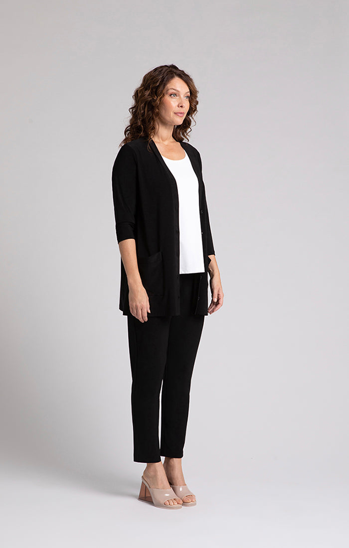 SYMPLI - CLASSIC BUTTON CARDIGAN