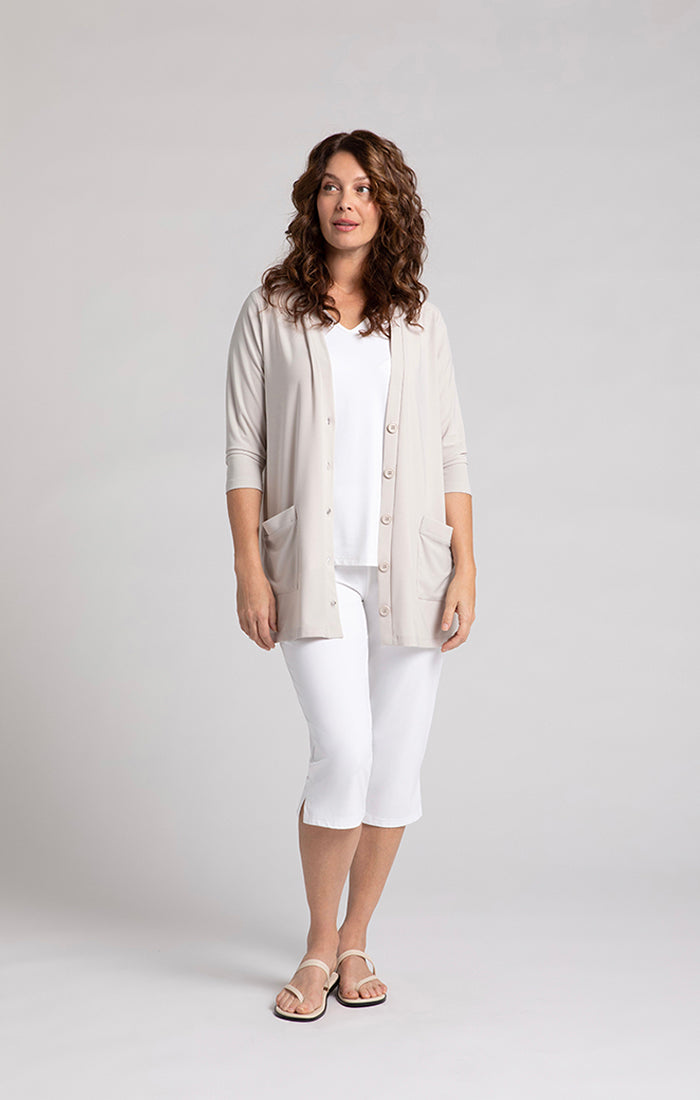 SYMPLI - CLASSIC BUTTON CARDIGAN