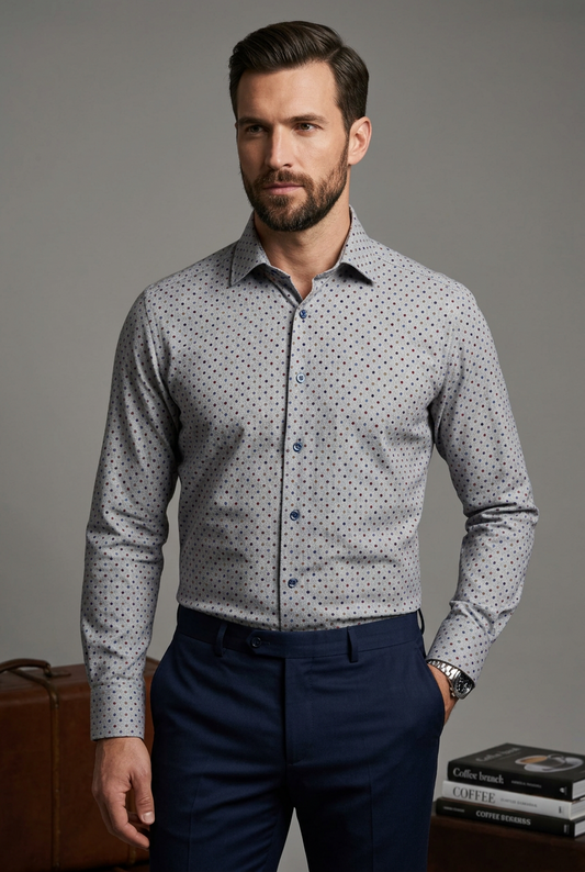 Long Sleeve Shirt Polkadot