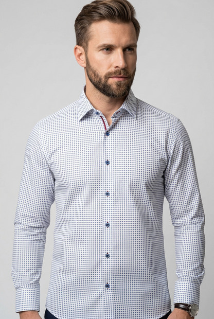 Long Sleeve Shirt Diamond Pattern