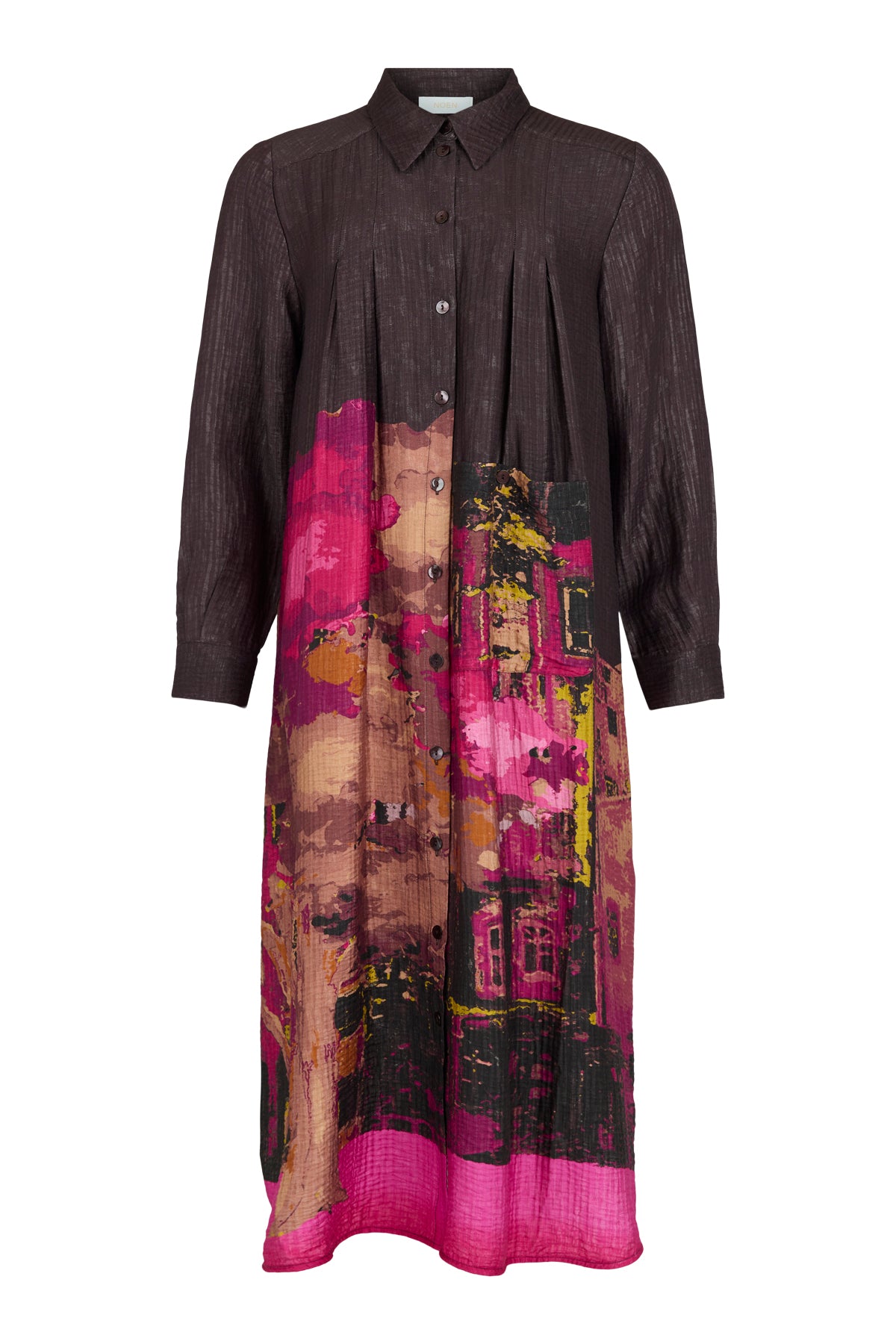 Border Print Dress