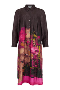 Border Print Dress