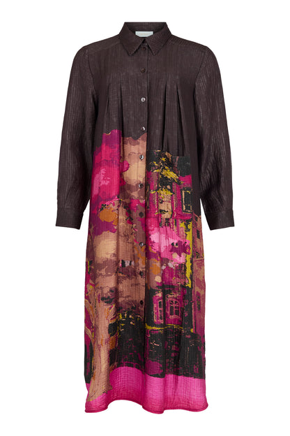 Border Print Dress