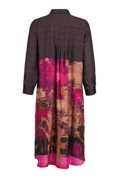Border Print Dress