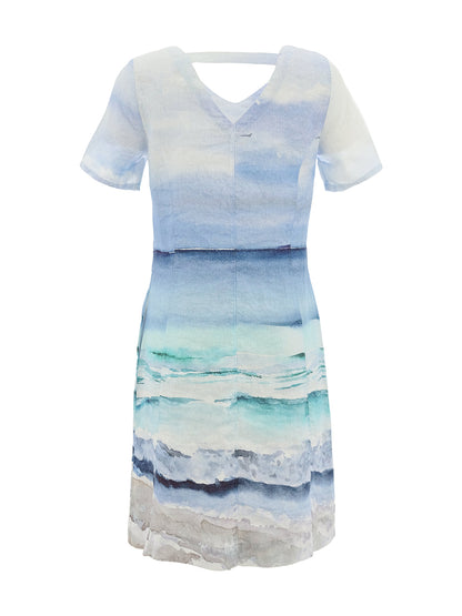 Yuki Kraft Linen Dress - Suttles & Seawinds