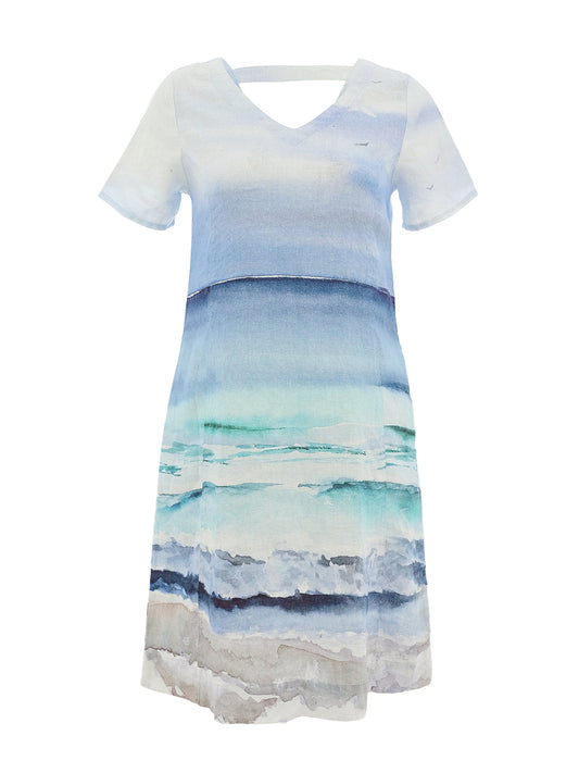 Yuki Kraft Linen Dress