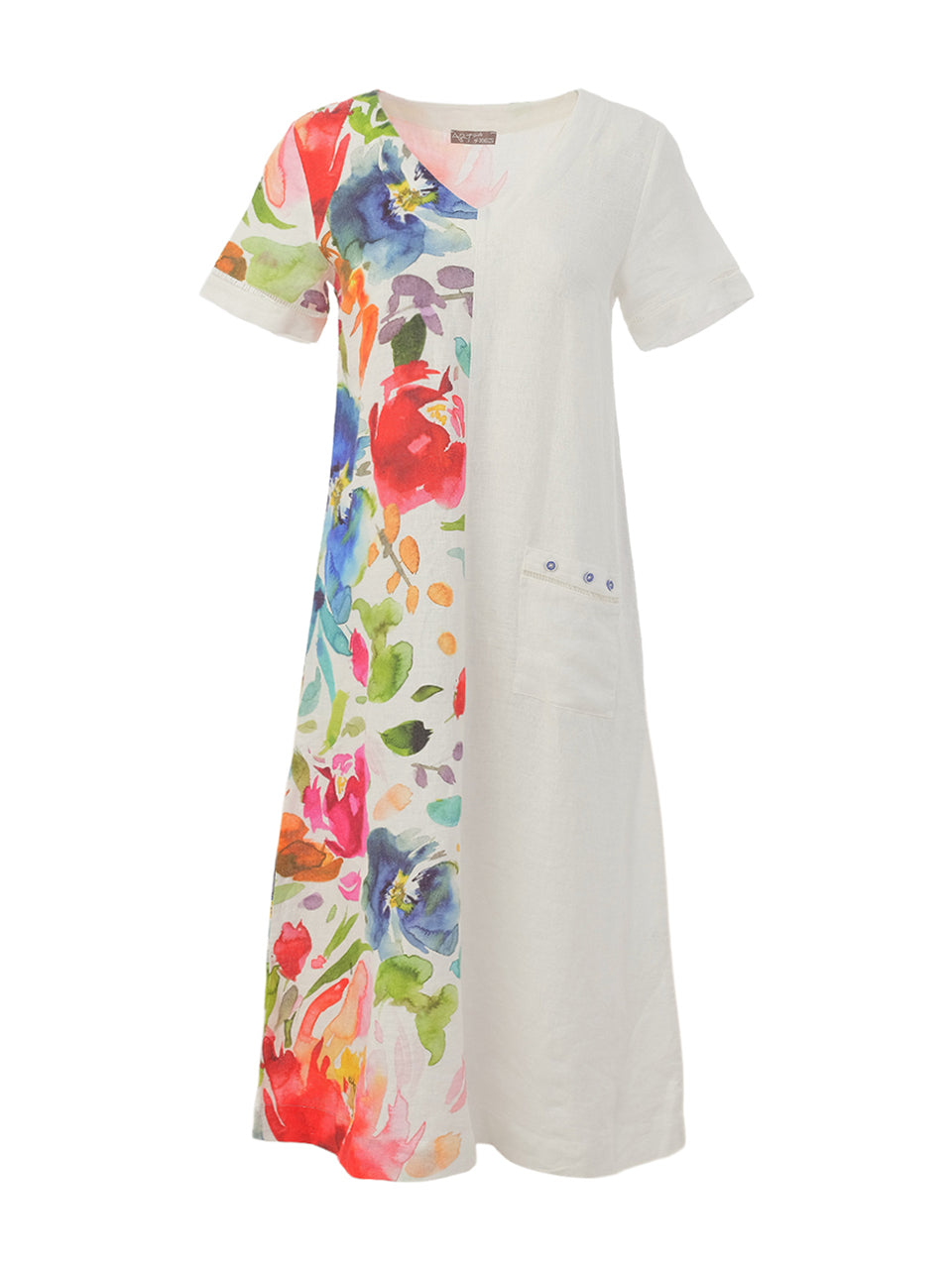 Basak Erarslan Short Sleeve A-Line Pocket Dress