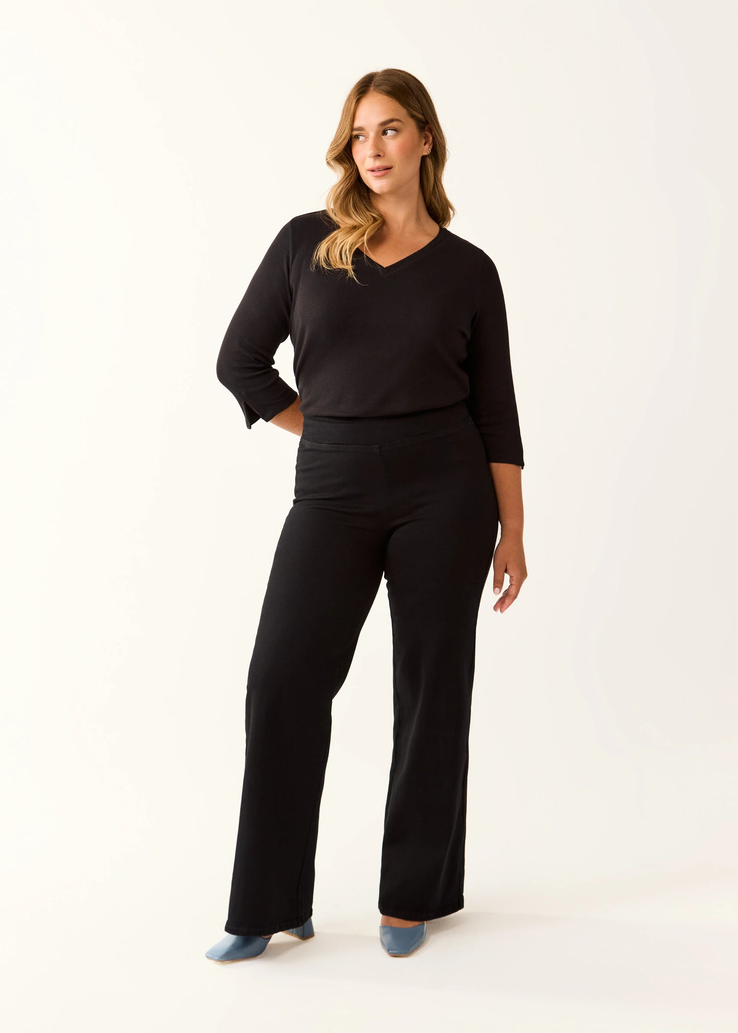 FDJ - PULL-ON WIDE LEG Beyond Denim