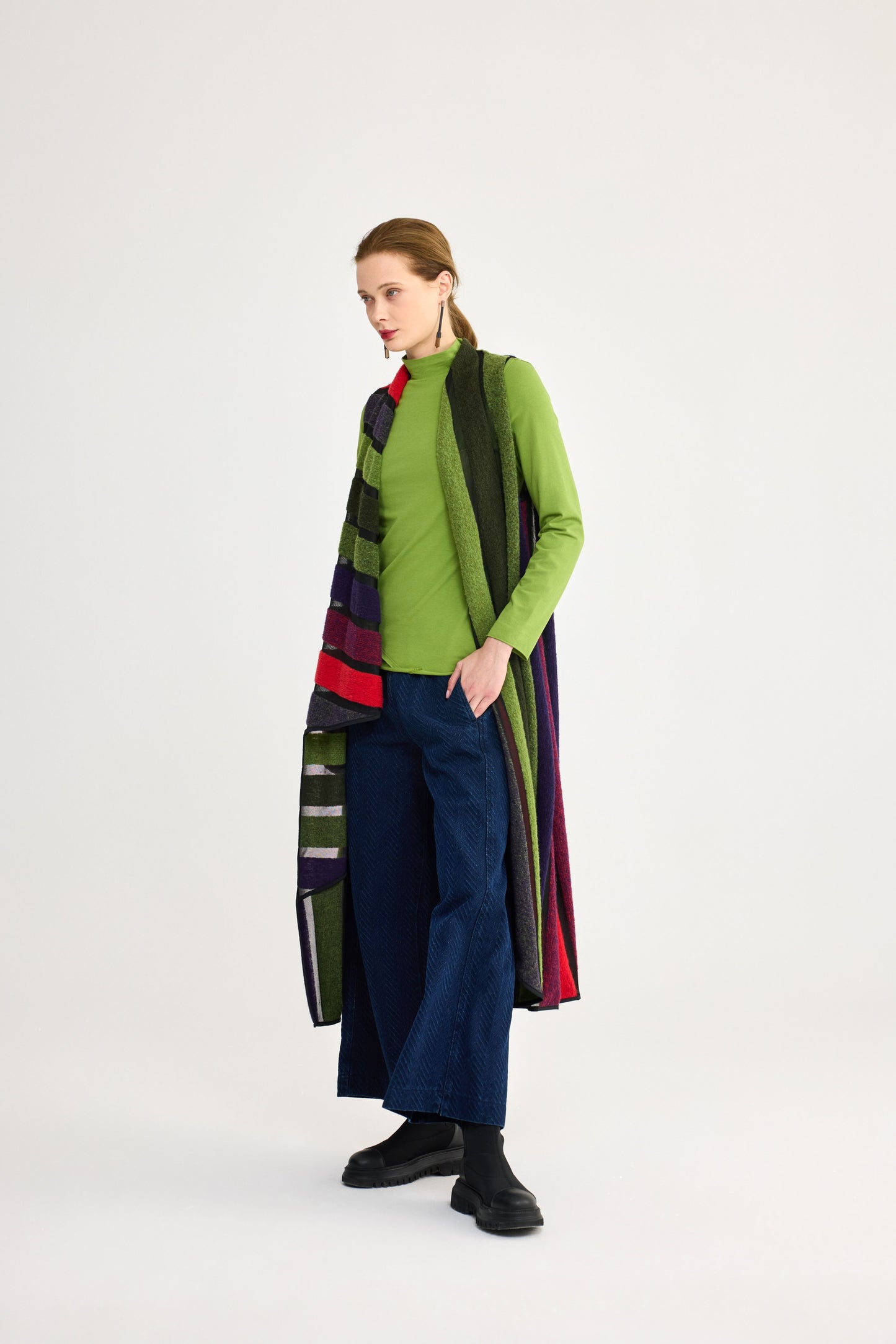 Jersey Knit Mock Neck Top