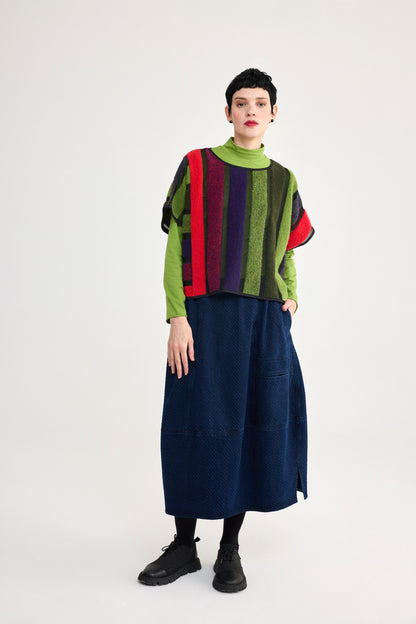 Colourful Stripe Burnout Topper