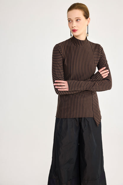 Cotton Stripe Jersey Pullover