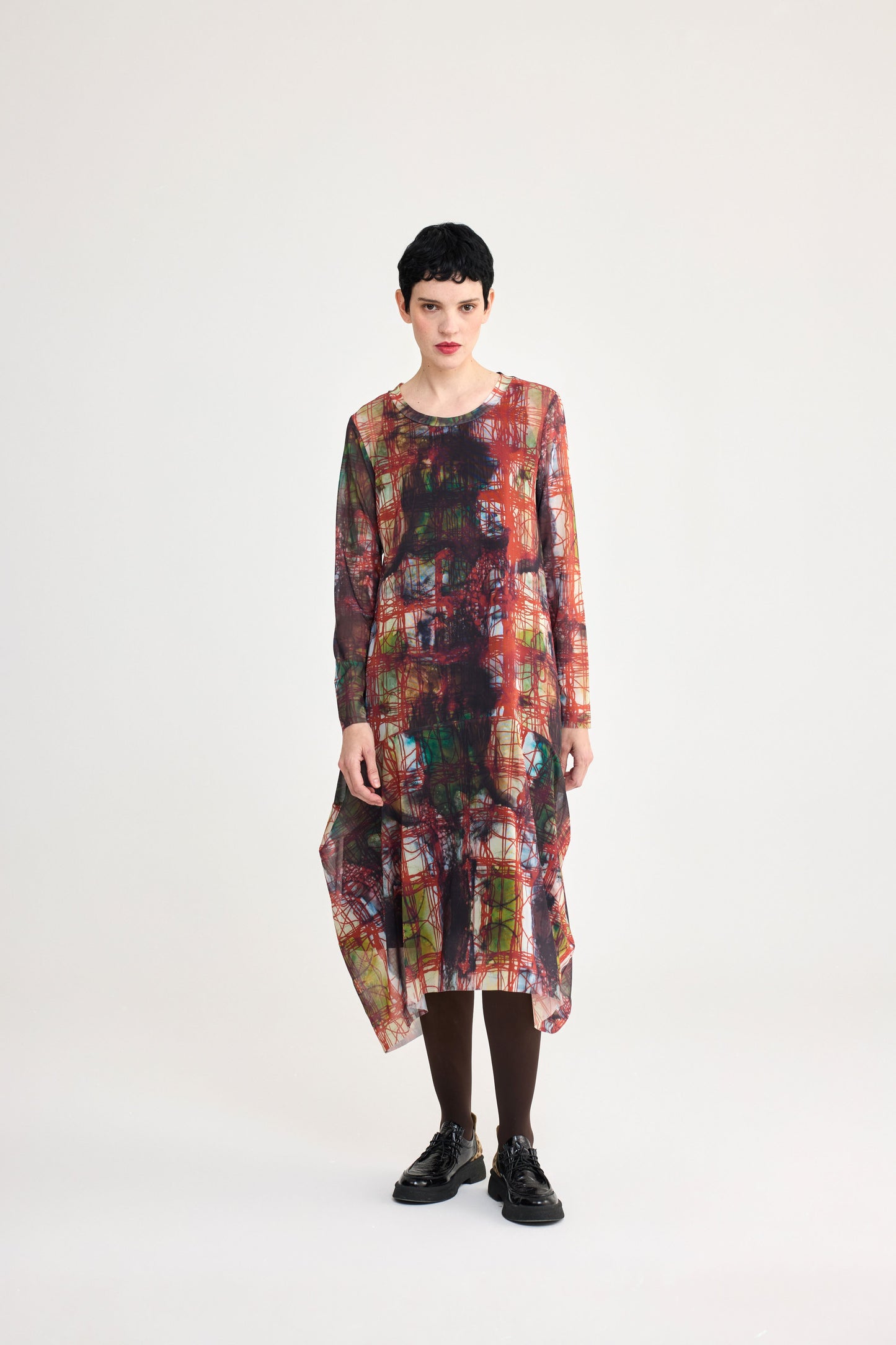 Lined Mesh Dress
