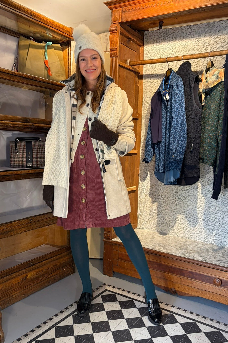 Duffel Coat and Berry Cord