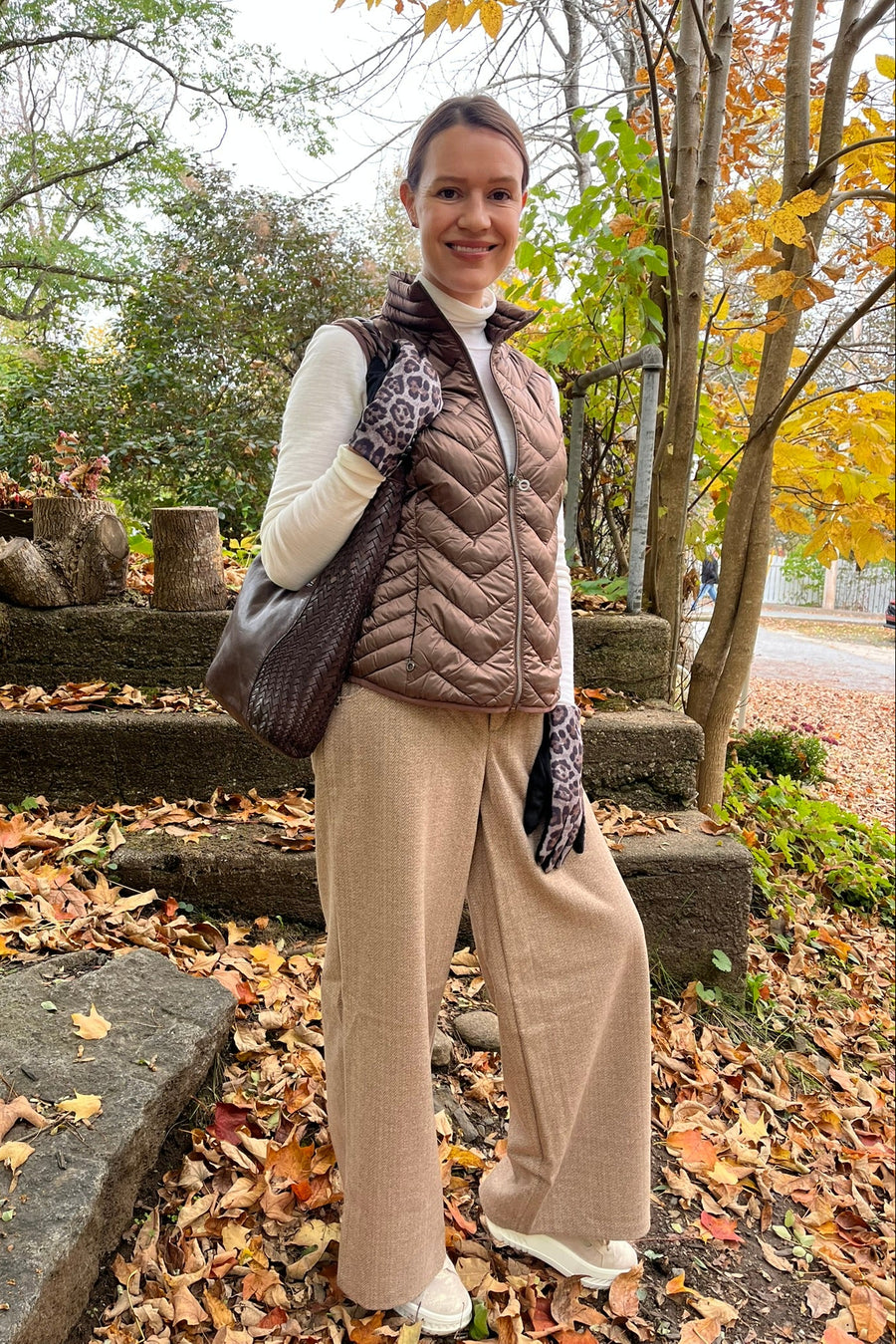 Brown Vest and Herringbone