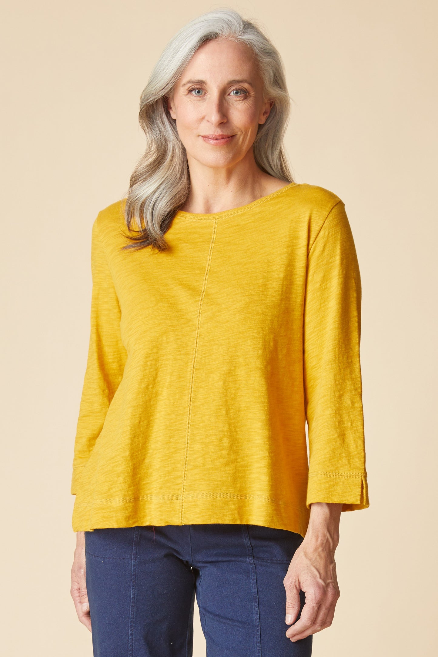 Coverstitch Boatneck 3/4 Slv