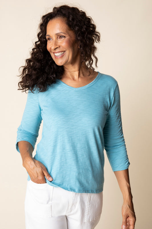 Ruched Sleeve Tee - Suttles & Seawinds
