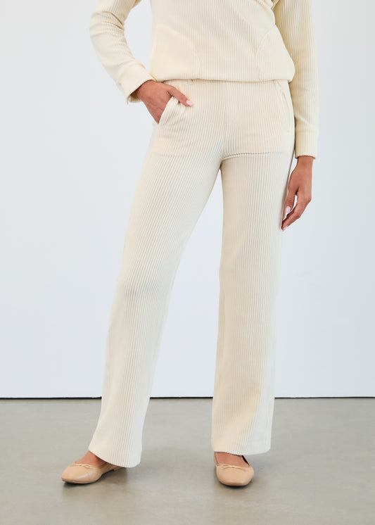 FDJ - Pull-On Wide Leg Knit Corduroy Pant