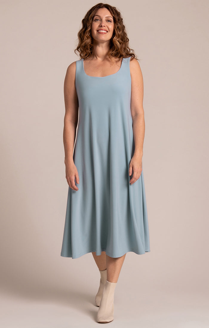 Square Neck Fit and Flare Dress - Suttles & Seawinds