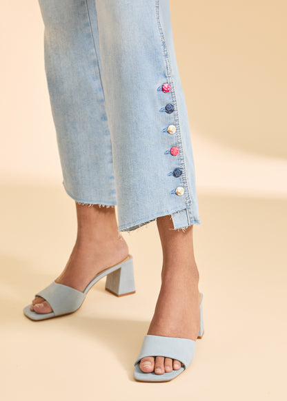 Pull on Boot Crop Button Detail - Suttles & Seawinds