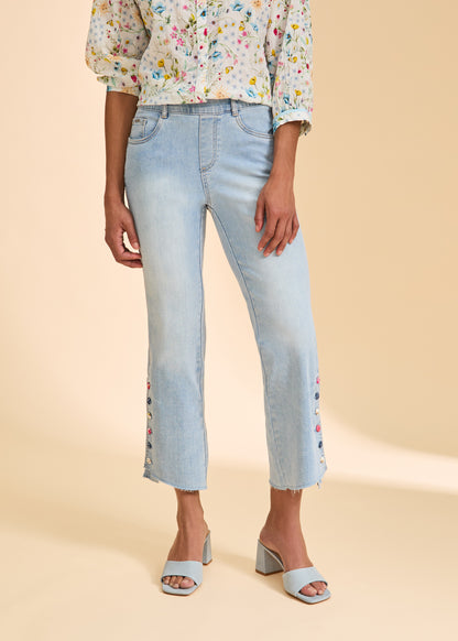 Pull on Boot Crop Button Detail - Suttles & Seawinds