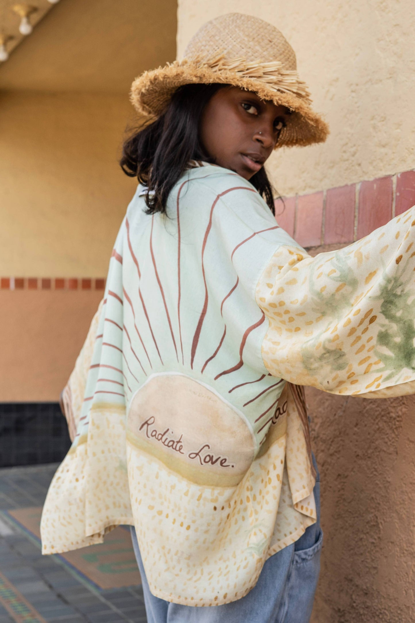 Radiate Love Pixie Duster Cropped Kimono w/ Sunrise - Suttles & Seawinds
