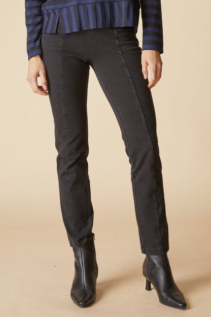 Seamed Tee in Navy