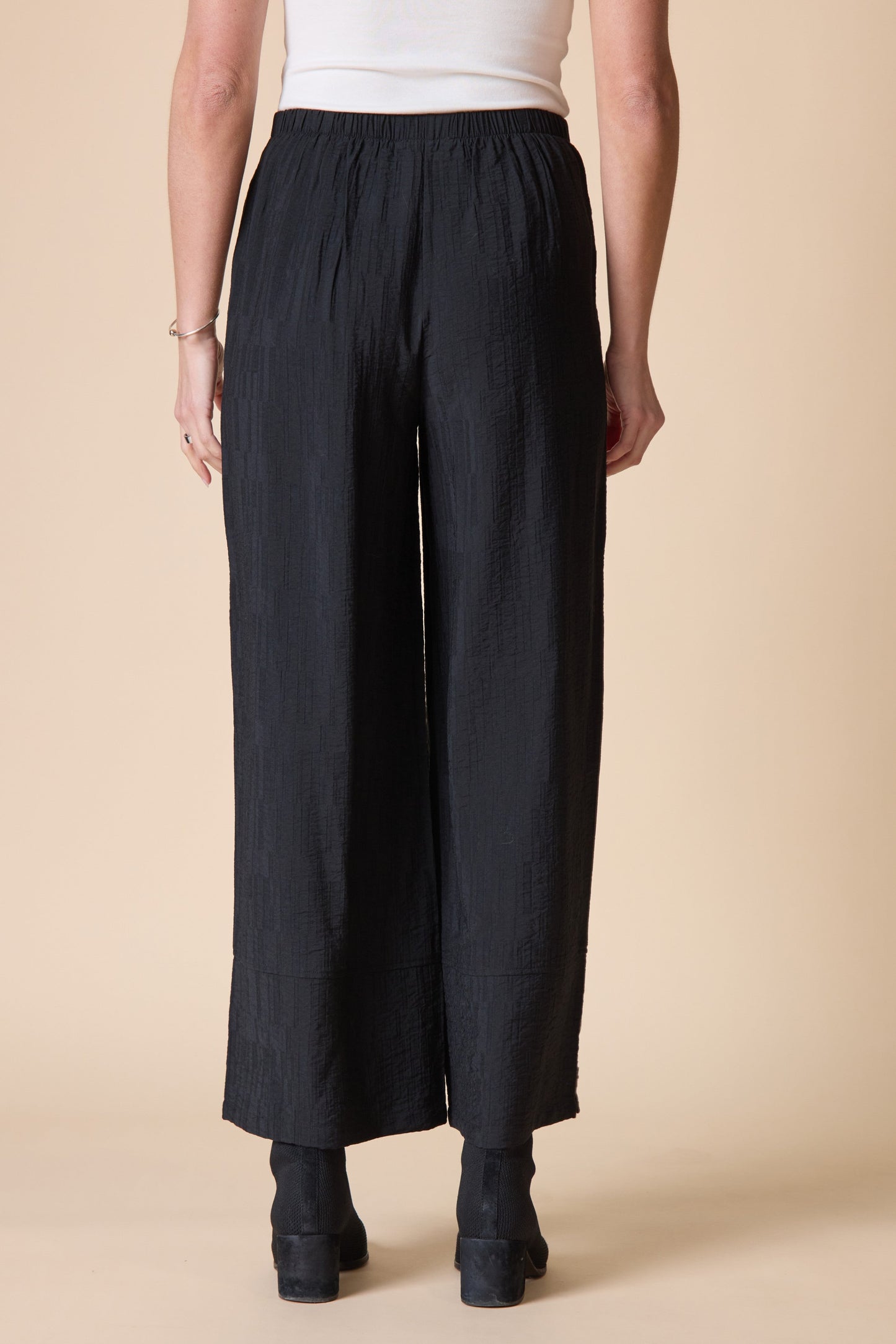 HABITAT Button Hem Pant in Black