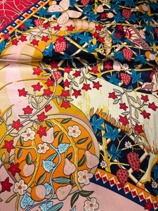 T & E - SPECTACULAR TREE OF LIFE- LARGE SILK SCARF