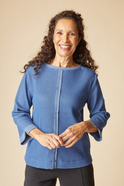 Seamed Pullover in Breeze