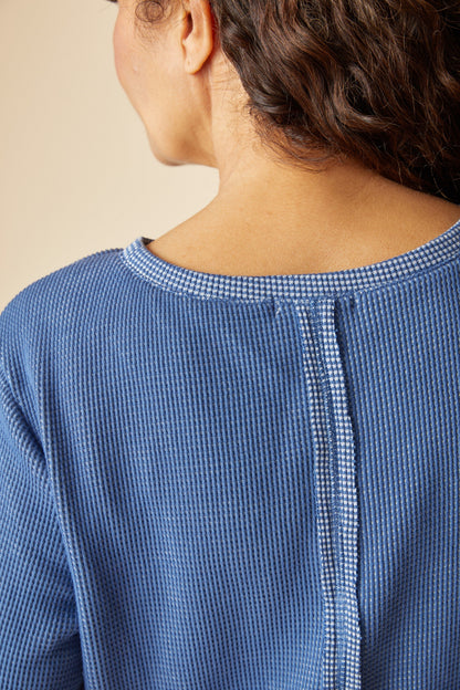 Seamed Pullover in Breeze