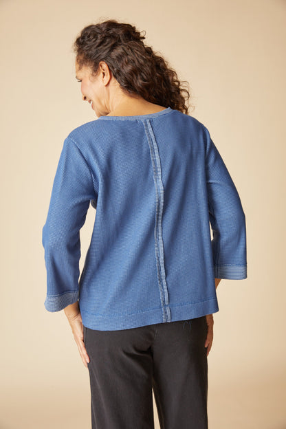 Seamed Pullover in Breeze