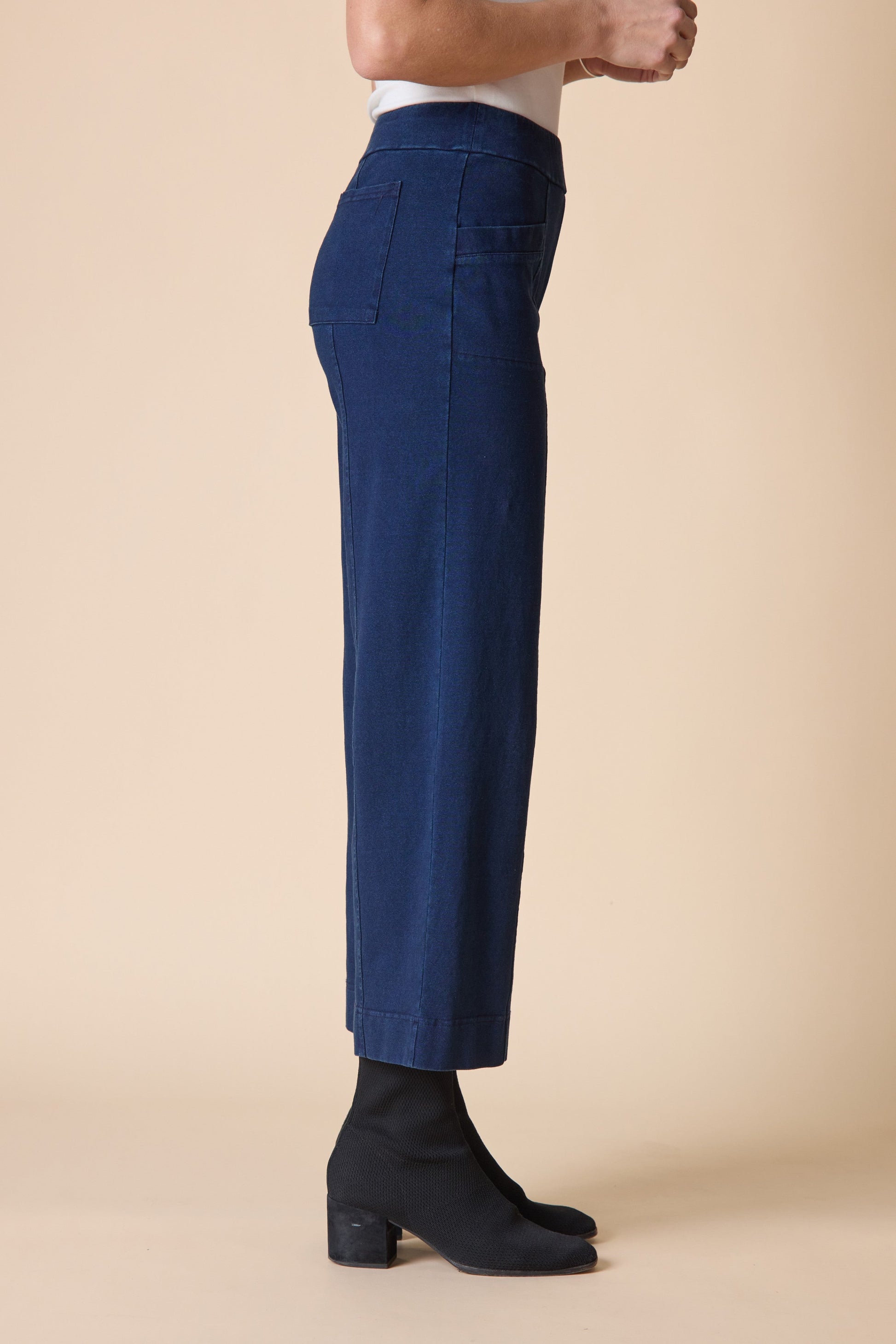 Angle Pocket Flood in Denim
