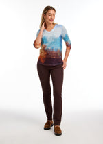 Load image into Gallery viewer, FDJ - 3/4 SLEEVE V-NECK TOP
