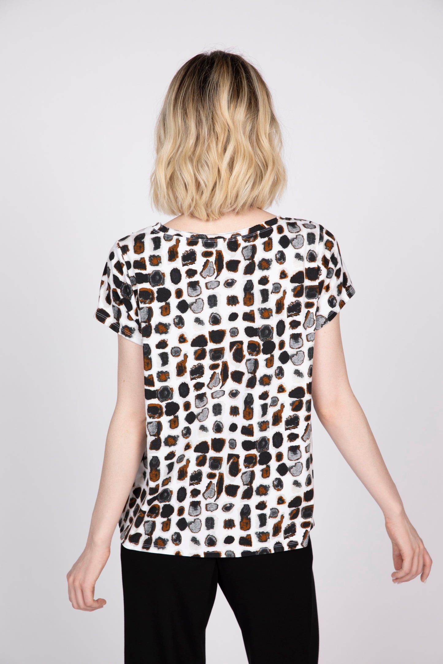 Cap Sleeve Tee Print