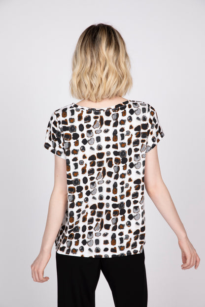 Cap Sleeve Tee Print - Suttles & Seawinds