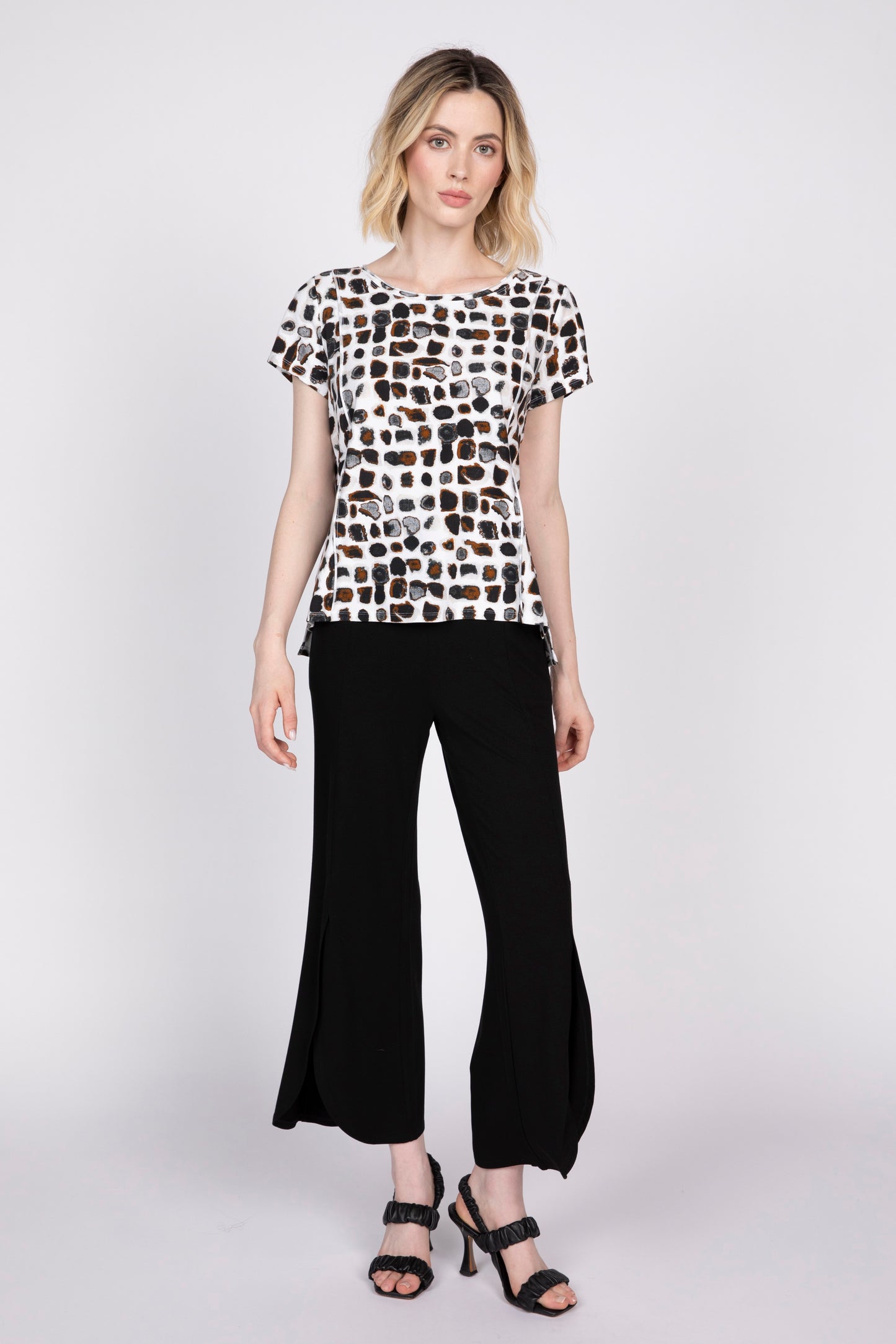 Cap Sleeve Tee Print