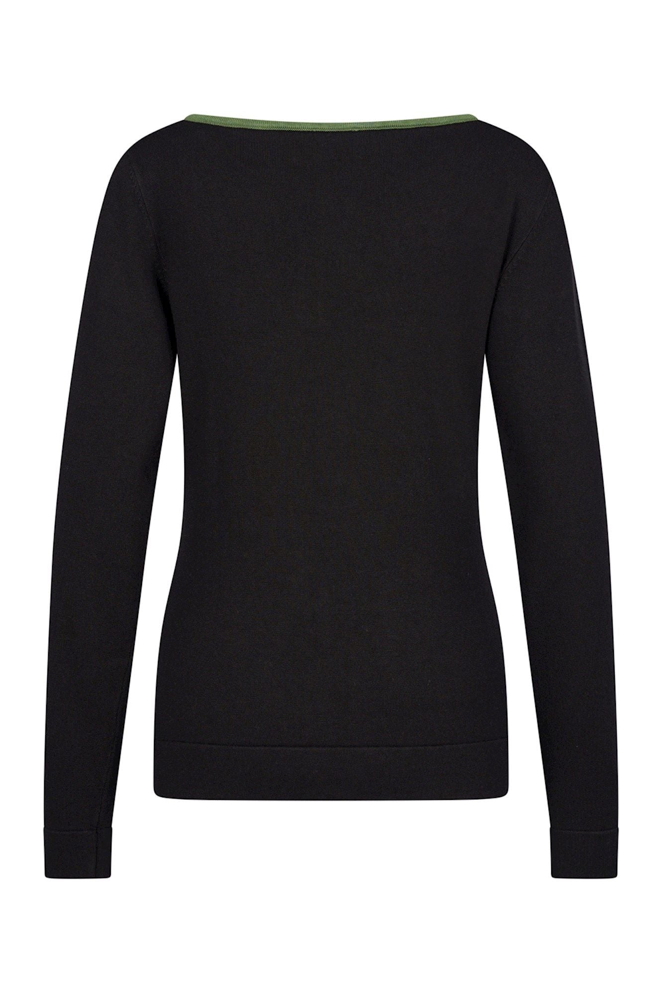 Boat neck sweater - Black