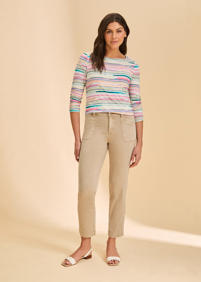 3/4 Sleeve Boatneck Top - Suttles & Seawinds