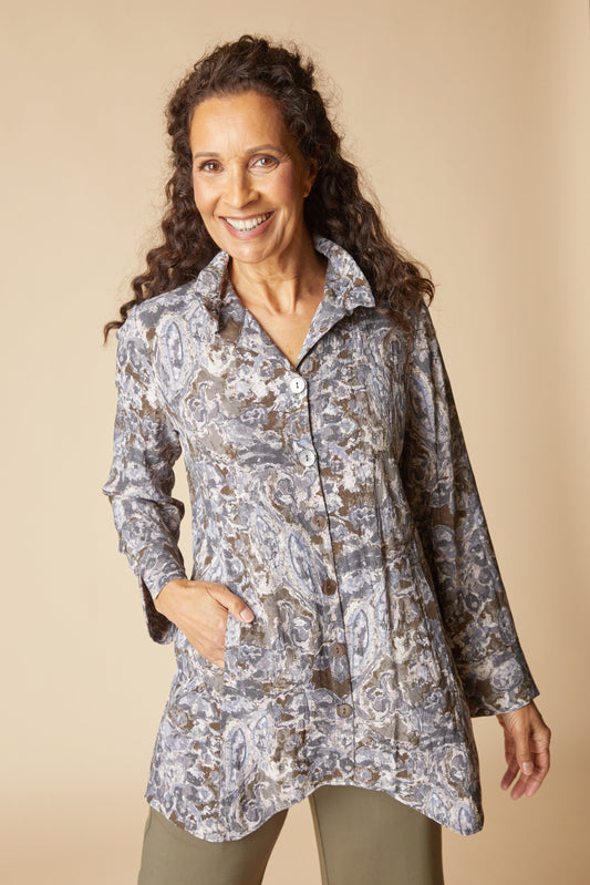 Artist Shirt in Java Print