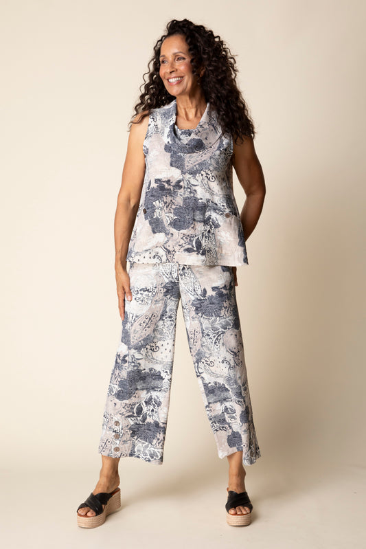 Bistro Drape Collar Top - Suttles & Seawinds