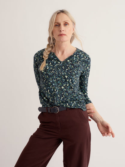 3/4 Kellow Top