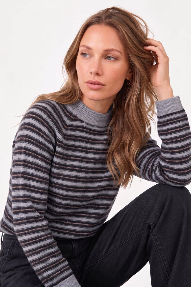 3/4 Sleeve Stripe Knit