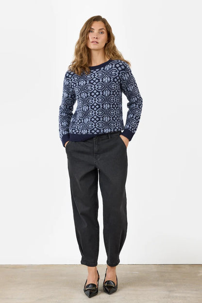 Blue Pattern Sweater
