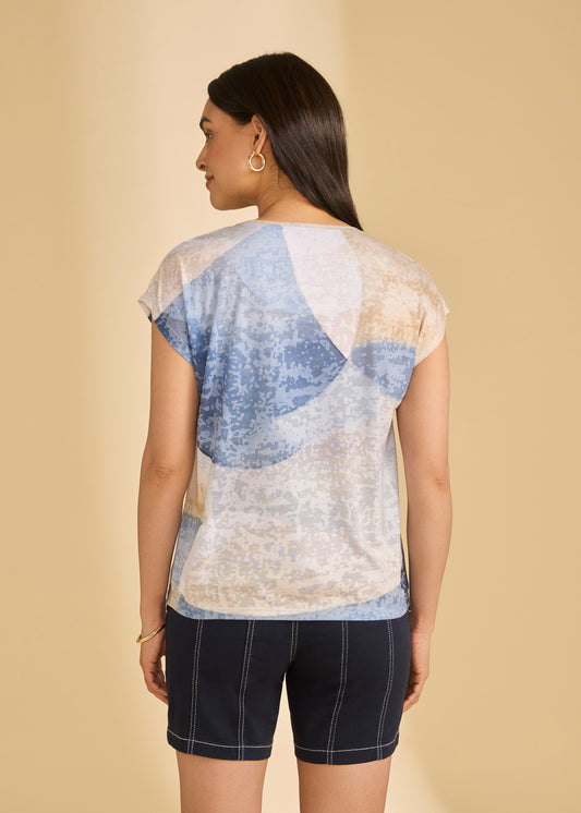 SHORT SLEEVE ROUND NECK TOP