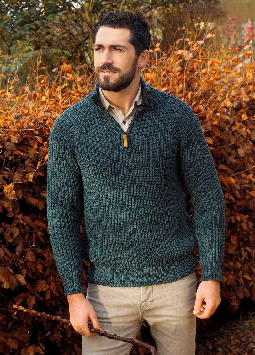 SPIDDAL FISHERMAN RIB HALF ZIP - Suttles & Seawinds