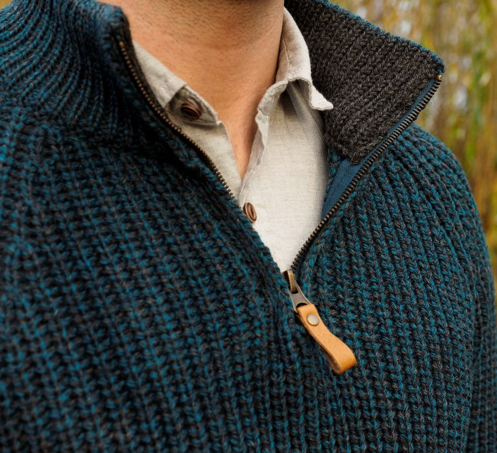 SPIDDAL FISHERMAN RIB HALF ZIP - Suttles & Seawinds