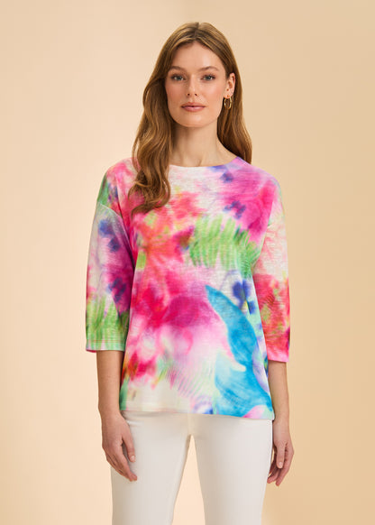 Drop Shoulder 3/4 Sleeve Top - Suttles & Seawinds