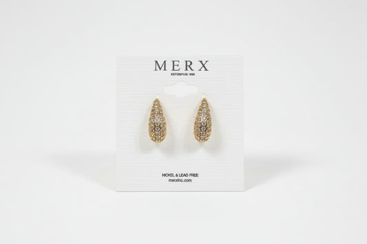Crystal encrusted Drop Earrings